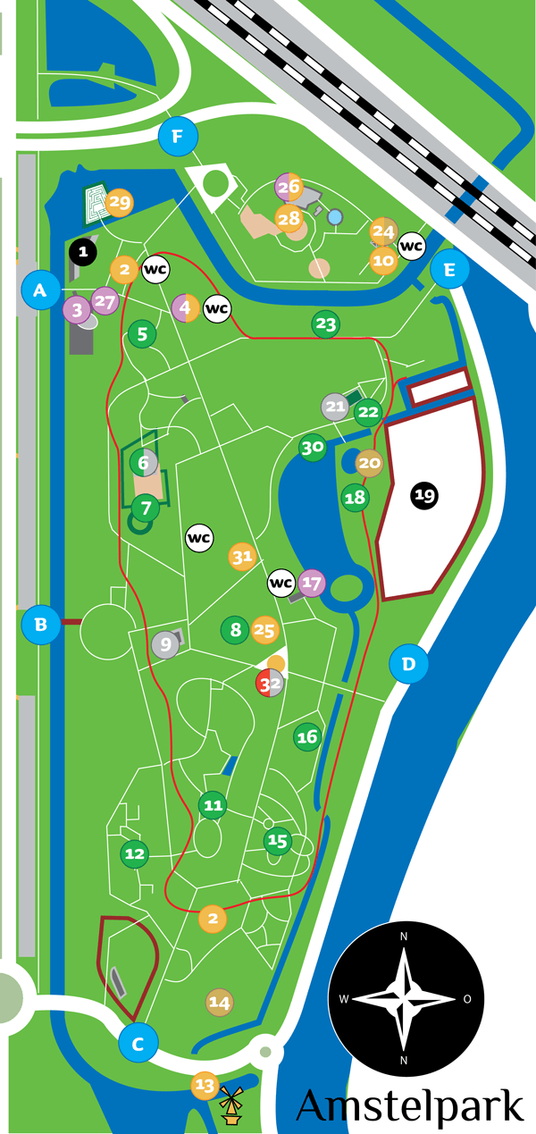 Naar het Amstelpark